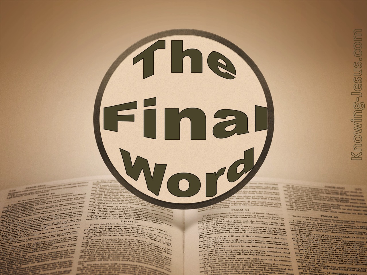 The Final Word (devotional)03-30 (brown)